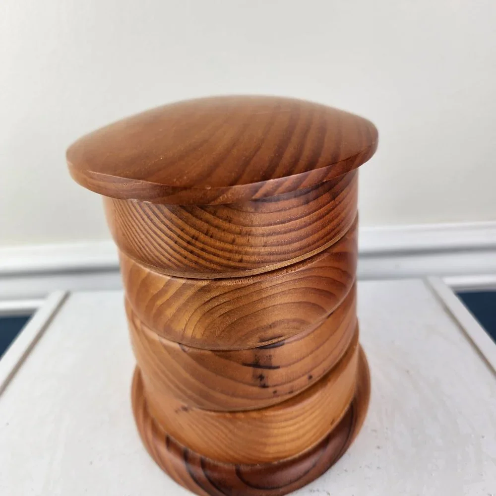 Bed Bath & Beyond Wood Oval Jewelry Tower Box